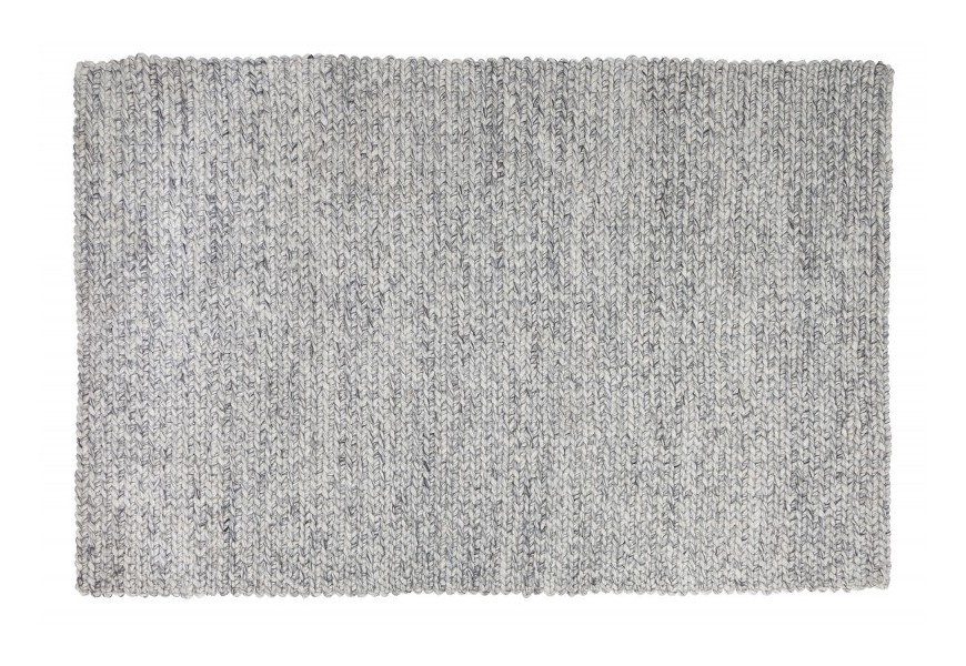 Obdĺžnikový koberec Cordeo v sivej farbe v modernom prevedení