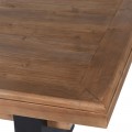 Vidiecky jedálenský stôl Sonn z masívu s čiernymi nohami 270cm