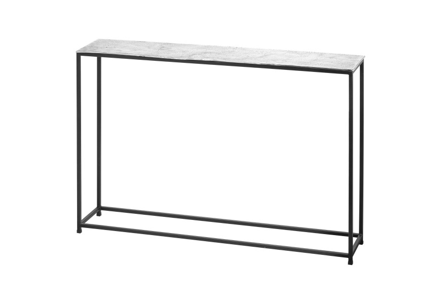 Industriálna kovová čierno-sivá konzola