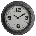 Retro dizajnové nástenné hodiny Nomad okrúhleho tvaru v čiernej farbe 45cm 