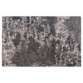 Jedinečný béžový vintage obdĺžnikový koberec Solapur s abstraktným vzorom čiernej farby