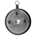 Retro dizajnové okrúhle nástenné hodiny Nomad s čiernym rámom z kovu 49cm