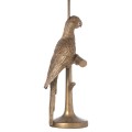 Štýlová stolná lampa Percy The Parrot v zlatej farbe s tyrkysovým tienidlom 74cm