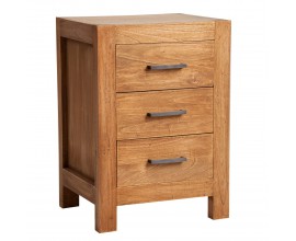 Nočný stolík s tromi šuplíkmi MARRON ENVEJECIDO