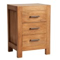 Nočný stolík s tromi šuplíkmi MARRON ENVEJECIDO