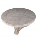 Vidiecky jedálenský stôl Toursa z dreveného masívu v off white farebnom prevedení 160cm 