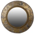 Luxusné okrúhle vintage zrkadlo Tayce