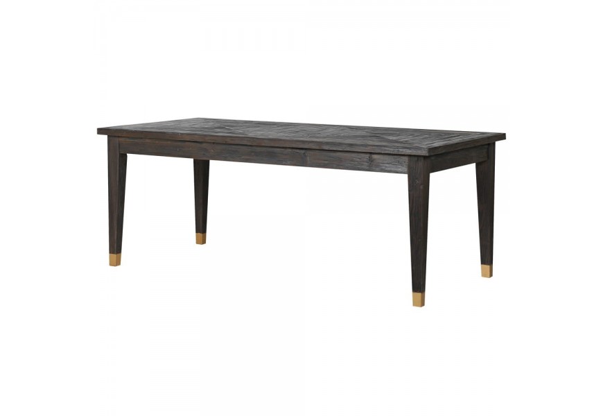 Dizajnový čierny jedálenský stôl Ramia 200 cm