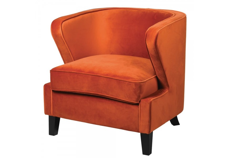 Dizajnové kreslo Aranciona s tvarovaným chrbtovým operadlom pre väčší komfort pri sedení