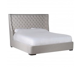 Dizajnová manželská posteľ Exhibit v bielej farbe v modernom prevedení super king size