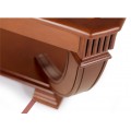 Luxusný rustikálny obdĺžnikový konferenčný stolík RUSTICA presklený