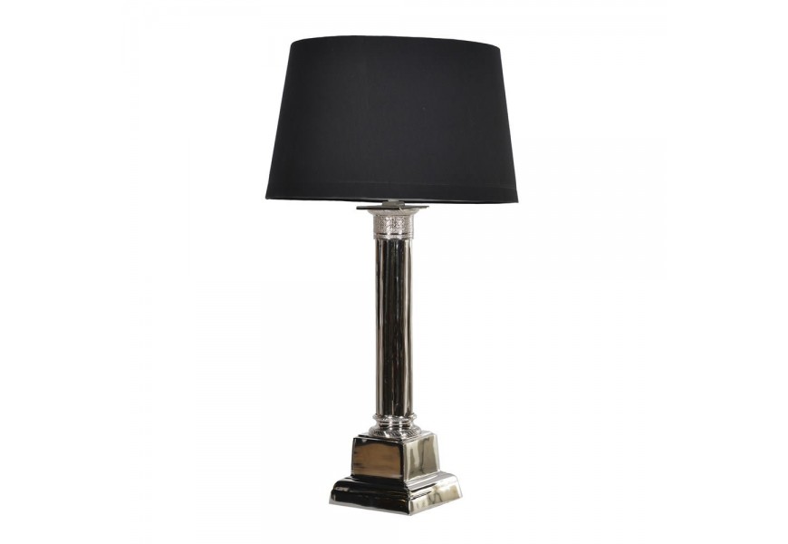 Luxusná stolná lampa s čiernym tienidlom 91 cm