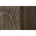 Art-deco luxusná vysoká skrinka Cumbria z masívneho akáciového dreva v sivom odtieni s kovovými nožičkami 100cm