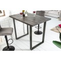 Industriálny barový stôl Steele Craft mango šedý