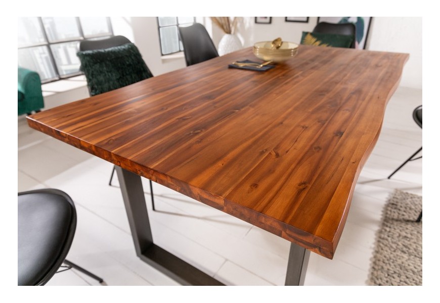 Luxusn&yacute; jed&aacute;lensk&yacute; st&ocirc;l z mas&iacute;vu Forest 160cm 