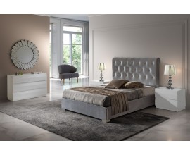 Exkluzívna chesterfield posteľ Melisa s čalúnením a s úložným priestorom 150-180cm