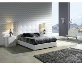 Elegantná posteľ PATRICIA s koženým čalúnením a úložným priestorom 200cm