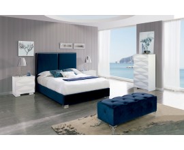 Luxusná dizajnová posteľ ANDREA so zamatovým čalúnením 200cm