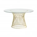 Art-deco luxusný jedálenský stôl REUT 130cm