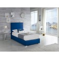 Moderná jednolôžková kožená posteľ Piccolo s úložným priestorom 90-105cm