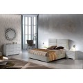 Moderná luxusná manželská posteľ Sara s čalúnením z ekokože a s úložným priestorom 140-180cm