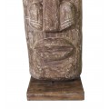 Masívna nadčasová ručne vyrezávaná totemová socha Diego z teakového dreva 200cm