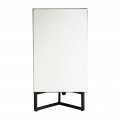 Luxusn&yacute; zrkadlov&yacute; trojdverov&yacute; pr&iacute;born&iacute;k Venetians s čiernou kovovou podstavou 180cm