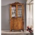 Luxusná klasická vitrína Pasiones z masívu s dvoma dvojdverovými skrinkami a dvoma zásuvkami 203cm