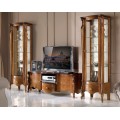 Masívny klasický TV stolík Pasiones s dvierkami, zásuvkou a poličkou 153cm
