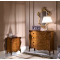 Luxusná klasická komoda Pasiones so štyrmi zásuvkami s rustikálnym zdobením 107cm