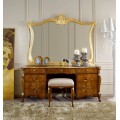 Rustikálny luxusný toaletný stolík Pasiones s deviatimi zásuvkami s ornamentálnym zdobením 170cm
