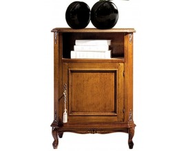 Luxusný klasický telefónny stolík Emociones z masívu s dvierkami a poličkou 82cm
