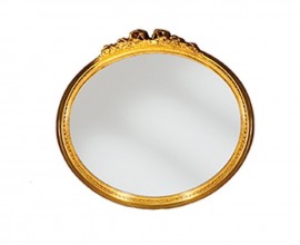 Luxusné oválne barokové nástenné zrkadlo Emociones s elegantným rámom 55 cm