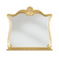 Barokové luxusné závesné zrkadlo Pasiones so zlatým ozdobným rámom 105cm