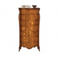Klasická masívna drevená komoda Pasiones so siedmimi zásuvkami s vyrezávanými rustikálnymi ornamentami