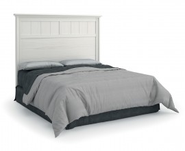 XModerná dizajnová masívna posteľ Amberes z borovicového dreva s vysokým čelom s možnosťou voliteľnej farebnosti 144cm