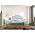 Luxusná klasická manželská posteľ Genova s elegantným čalúneným čelom 160cm