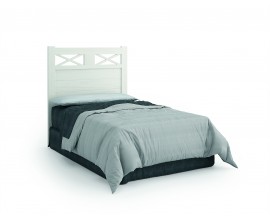 Luxusná masívna posteľ Verona s vysokým čelom s prekríženým vzorom 90cm