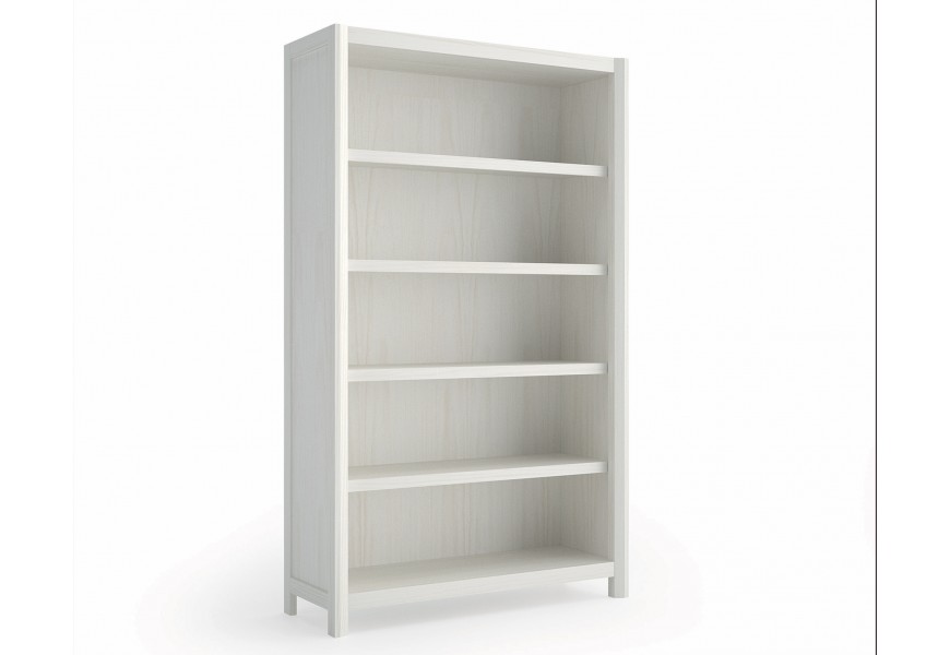 Exkluz&iacute;vna mas&iacute;vna knižnica Lyon v modernom &scaron;t&yacute;le s piatimi otvoren&yacute;mi poličkami 201cm