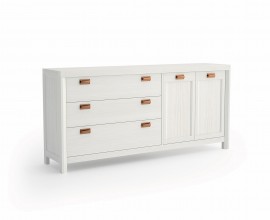 Modern&yacute; pr&iacute;born&iacute;k Lyon v luxusnom mas&iacute;vnom preveden&iacute; s p&aacute;rom dvierok a troma z&aacute;suvkami