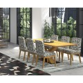 Klasický masívny jedálenský stôl Lyon s prekríženými nohami do x 180cm