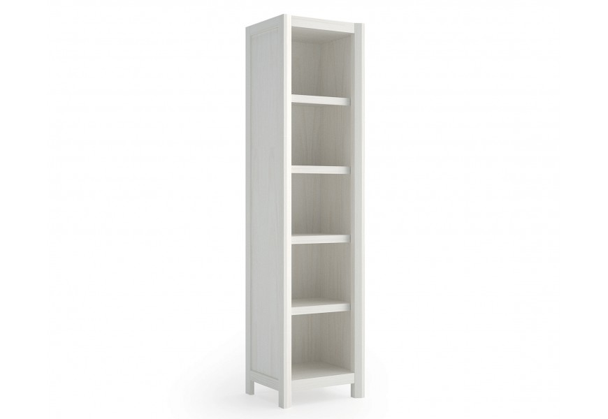 Exkluzívna moderná knižnica Lyon z dreveného masívu na nízkych nožičkách s piatimi poličkami