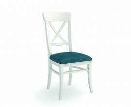Luxusná jedálenská stolička Cruceta z masívneho dreva s čalúnením 97cm