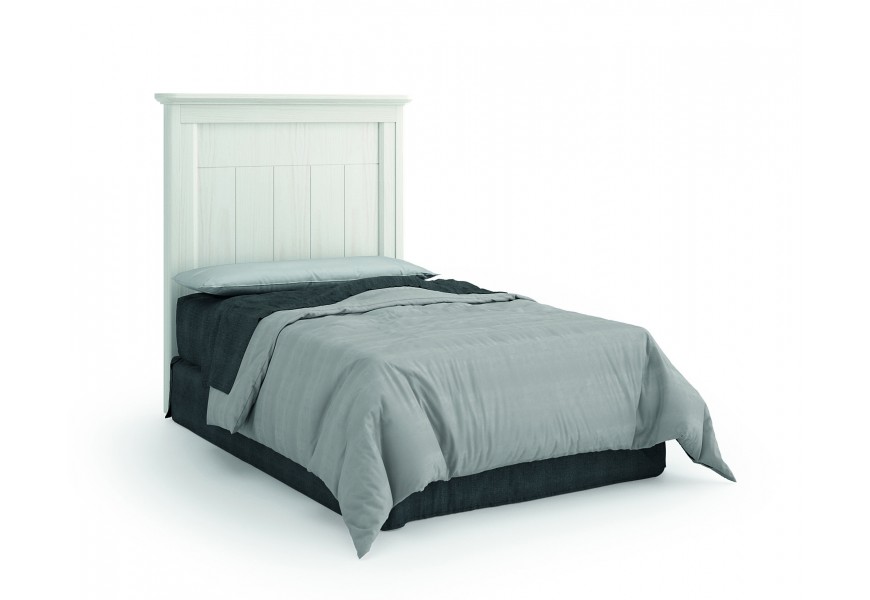 Luxusné moderné vysoké čelo postele Cerdena z masívneho dreva na jednolôžkovú posteľ 135cm
