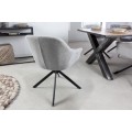 Moderná dizajnová otočná stolička na nožičkách