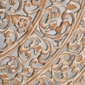 Orientálna nástenná mandala Assam z dreva štvorcového tvaru s ornamentálnym vyrezávaním 160cm