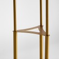 Art-deco luxusná stojaca lampa Esme so zlatou kovovou konštrukciou a guľatými sklenenými žiarovkami 173cm