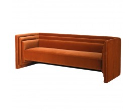Luxusná moderná sedačka Marker do obývačky v oranžovom čalúnení s unikátnym stupňovaným dizajnom 238cm