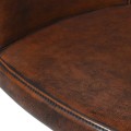 Vintage stolička Bard do pracovne v tmavohnedej gaštanovej farbe s čiernymi nohami 82cm