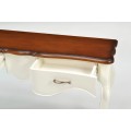Luxusný masívny provensálsky konzolový stolík Deliciosa z lakovaného mahagónového dreva 125cm